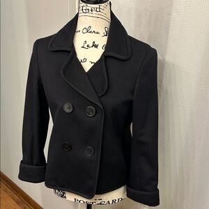 Talbots Elegant Black Jacket for Women, 10P, Double breasted buttons, NWOT